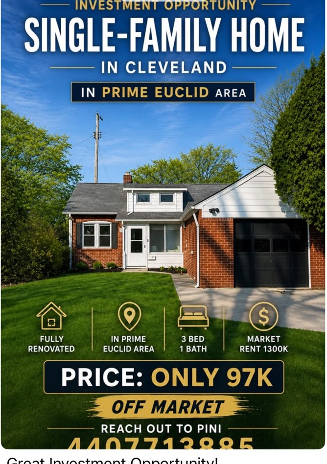 Fully renovated single-family home in Euclid — $97K